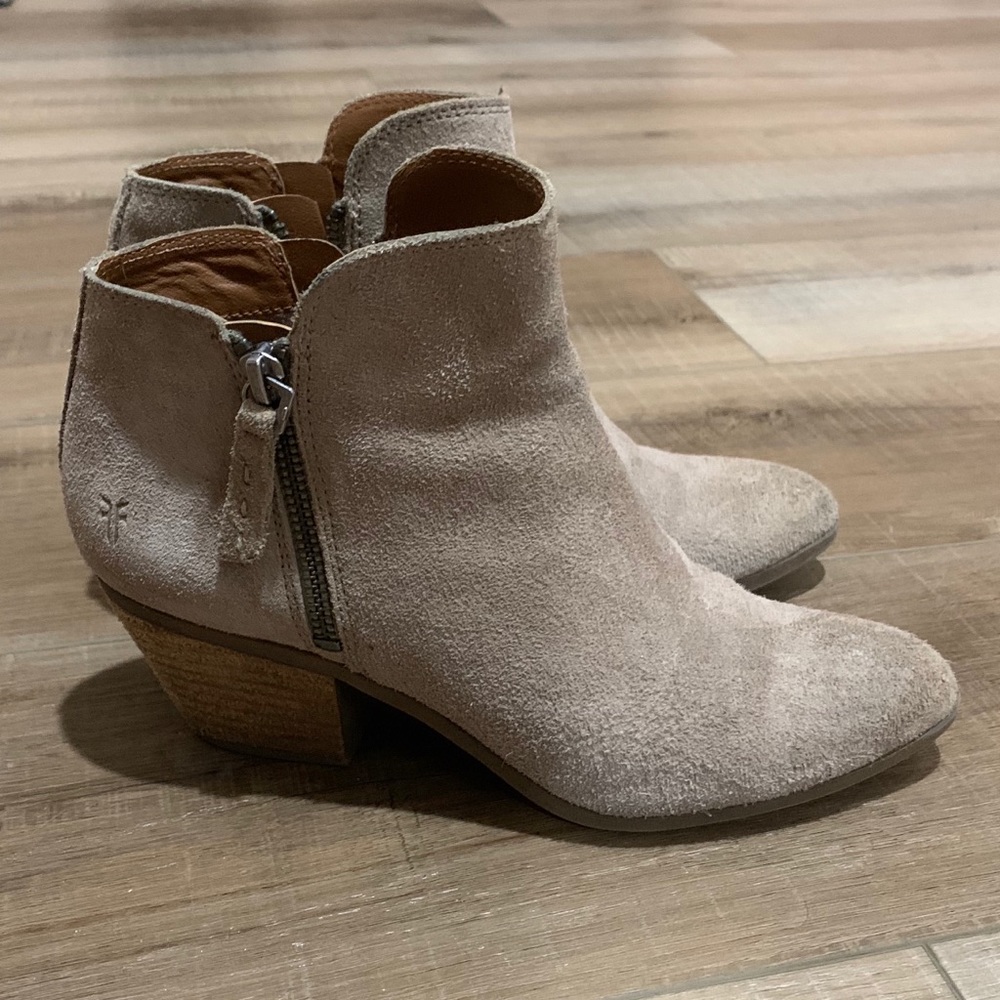 Frye Ankle Booties, Double-Zip Western Style
